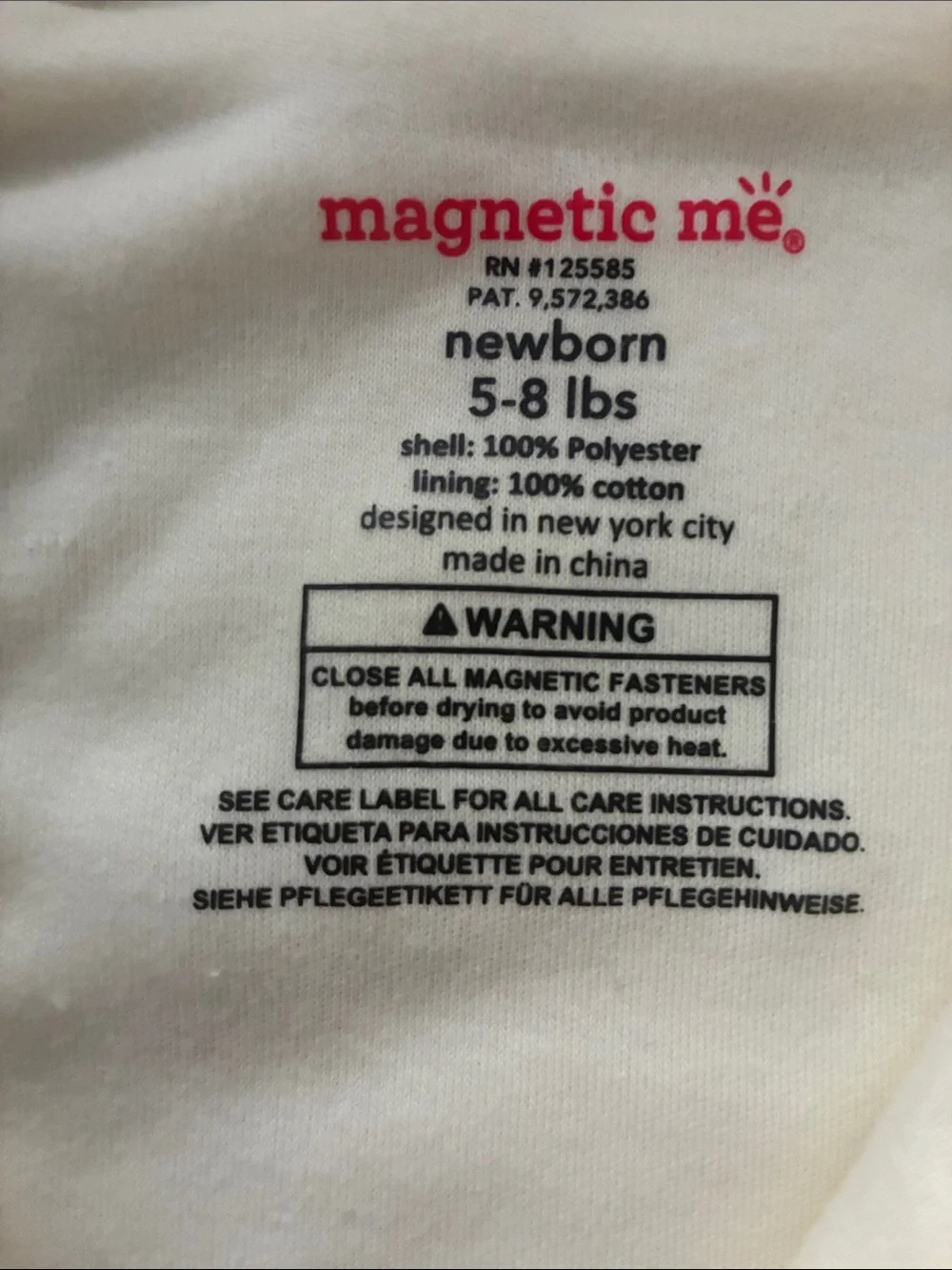 Magnetic Me Cream Fleece Sherpa Hooded Bear Footed One-Piece